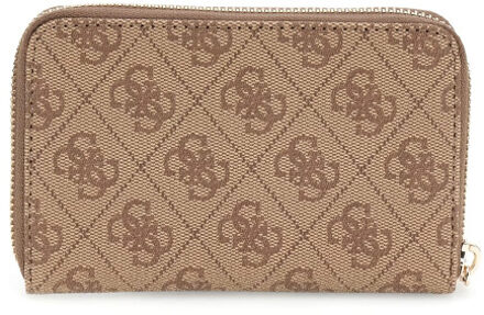 Guess Laurel medium zip portemonnee Bruin - One size
