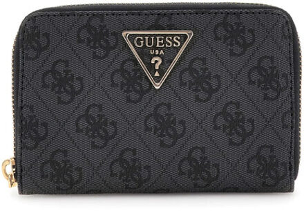 Guess Laurel medium zip portemonnee Houtskool - One size