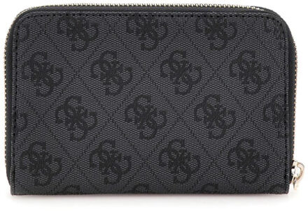 Guess Laurel medium zip portemonnee - maat One size Houtskool