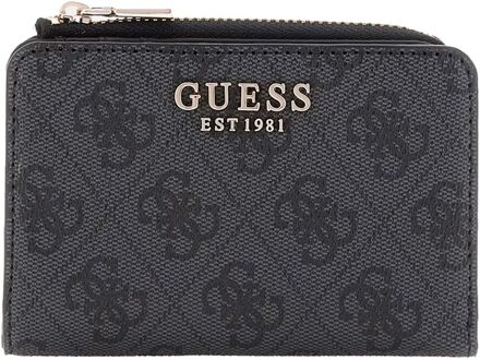 Guess Laurel ziparound portemonnee coal logo Zwart