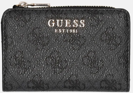 Guess Laurel ziparound portemonnee coal logo Zwart