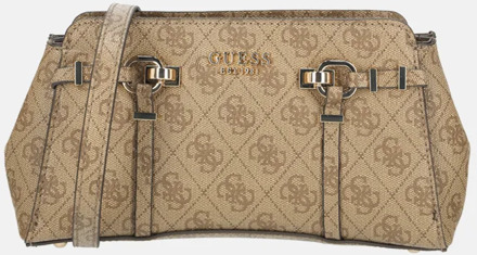 Guess Leona Girlfriend crossbody tas latte logo Bruin