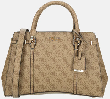 Guess Leona handtas latte logo Bruin