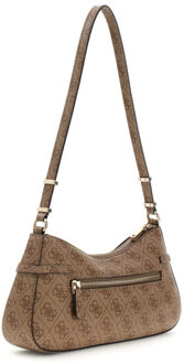 Guess Leona logo schoudertas Bruin - One size