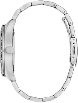 Guess Letterman Heren Zilveren Horloge GW0904G1
