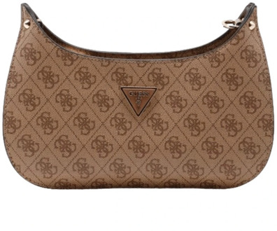 Guess Logo 4G Schoudertas Guess , Brown , Dames - ONE Size