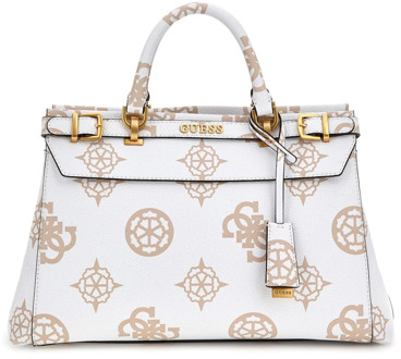Guess Luxe Satchel met Logo Print Guess , Multicolor , Dames - ONE Size