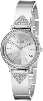 Guess Luxe Tri Luxe Zilver Roestvrijstalen Horloge Guess , Gray , Dames - ONE Size