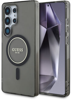 Guess MagSafe IML Glitter Gradient Case voor de Samsung Galaxy S25 Ultra - Zwart