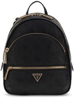 Guess Manhattan II Backpack black logo Zwart - H 26 x B 21 x D 11 cm