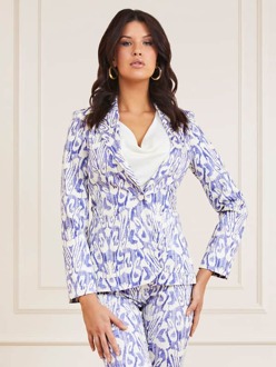 Guess Marciano Blazer Met All-Over Print Blauw multi - 38