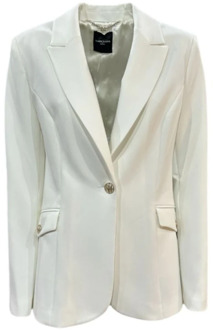 Guess Marciano Blazer Van Twill Stretchstof Wit - 44