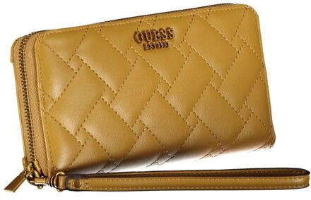 Guess Maxi-Portefeuille Gracelynn Doorgestikt Geel - T/U