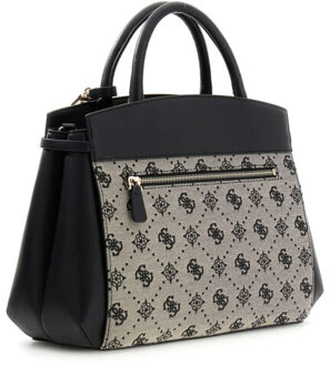 Guess Melinda logo schoudertas - maat One size Zwart