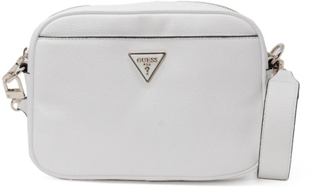 Guess Meridian Camera Schoudertas - Wit Guess , White , Dames - ONE Size