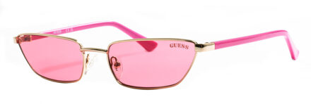 Guess Metalen dameszonnebril in rechthoekige vorm GU8285 Guess Roze - One Size