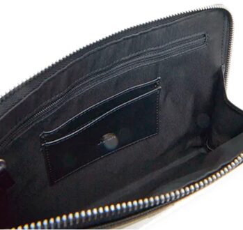 Guess Milano Saffiano clutch voor heren Zwart - One Size