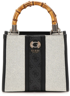 Guess Mini-Handtas Karima 4G-Logo Zwart - T/U