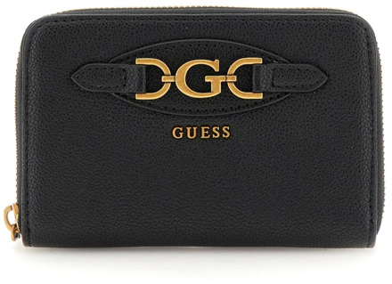 Guess Mini-Portefeuille Malva Logo Zwart - T/U