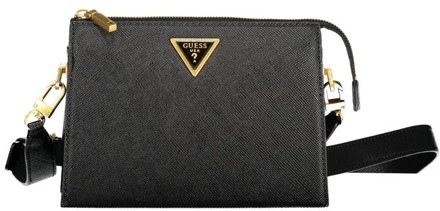 Guess Mini-Schoudertas Iossie Saffiano Zwart - T/U