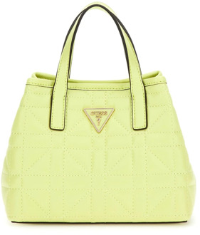 Guess Mini-Shopper Latona Doorgestikt Fluoriserend groen - T/U