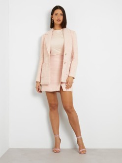 Guess Minirok Van Tweed Roze - XS