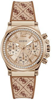 Guess Multifunctioneel Horloge 4G-Logo Roze - T/U