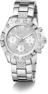 Guess Multifunctioneel Horloge Kristal Zilver - T/U