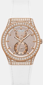 Guess Multifunctioneel Horloge Met Kristallen roze goud - T/U