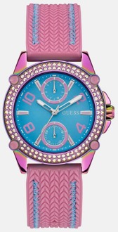 Guess Multifunctioneel Horloge Met Kristallen Roze - T/U