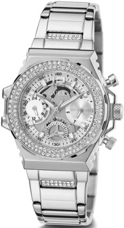 Guess Multifunctioneel Horloge Met Kristallen Zilver - T/U