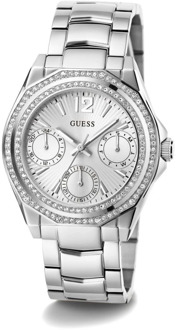 Guess Multifunctioneel Horloge Met Kristallen Zilver - T/U