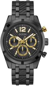 Guess Multifunctioneel Horloge Van Roestvrij Staal Zwart - T/U