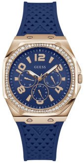 Guess Multifunctioneel Siliconen Horloge Blauw - T/U