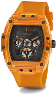 Guess Multifunctioneel Siliconen Horloge Oranje - T/U