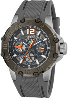 Guess Multifunctioneel Siliconen Horloge Zilver - T/U