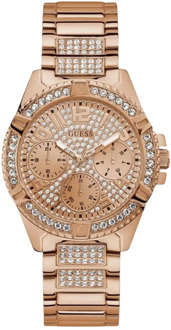 Guess Multifunctionele Lady Frontier Roségoud Horloge Guess , Pink , Dames - ONE Size
