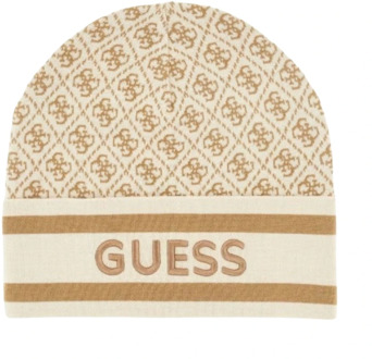 Guess Muts Van Gemengde Wol Crème - ONE