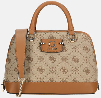Guess Neda Dome handtas latte logo Bruin