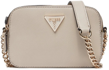 Guess Noelle Crossbody Camera Dames Tas Guess , Beige , Dames - ONE Size
