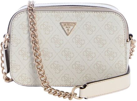 Guess Noelle II Crossbody Camera bone logo damestas Beige - H 13 x B 20 x D 8 cm