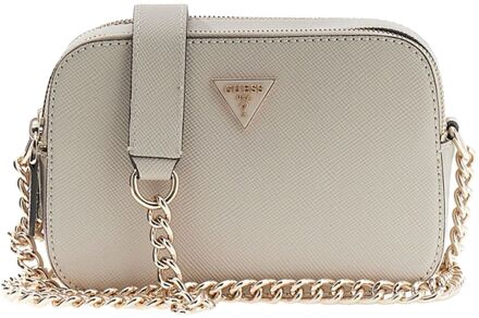 Guess Noelle II Crossbody Camera taupe schoudertas dames - H 13 x B 20 x D 8 cm