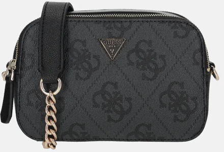 Guess Noelle II crossbody tas coal logo Zwart