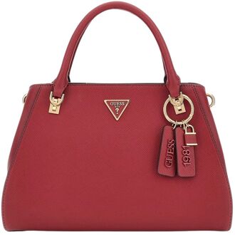 Guess Noelle II Luxury Satchel garnet handtas dames Rood - H 21 x B 31 x D 12 cm