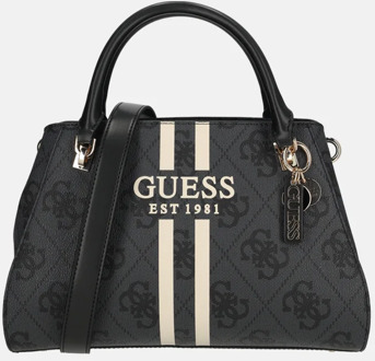 Guess Noelle II luxury satchel handtas coal logo Zwart