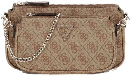 Guess Noelle Mini Crossbodytas 4G-Logo Beige - T/U