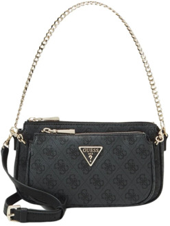 Guess Noelle Mini Crossbodytas 4G-Logo Zwart multi - T/U