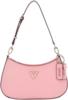 Guess Noelle Schoudertas Saffiano Roze - T/U