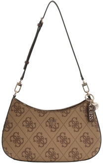 Guess Noelle top zip schoudertas Bruin - One size