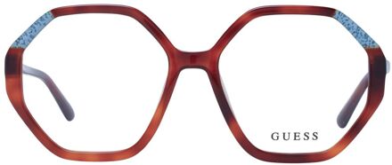 Guess Octagon Vormige Brillen Bruin
